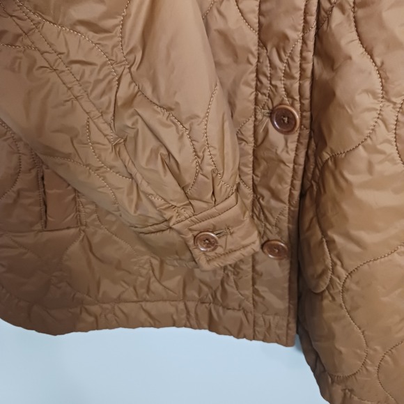 Madewell Airpuff Shirt-Jacket Puffer Packable Brown Lightweight Women's Size 1X - Picture 5 of 6